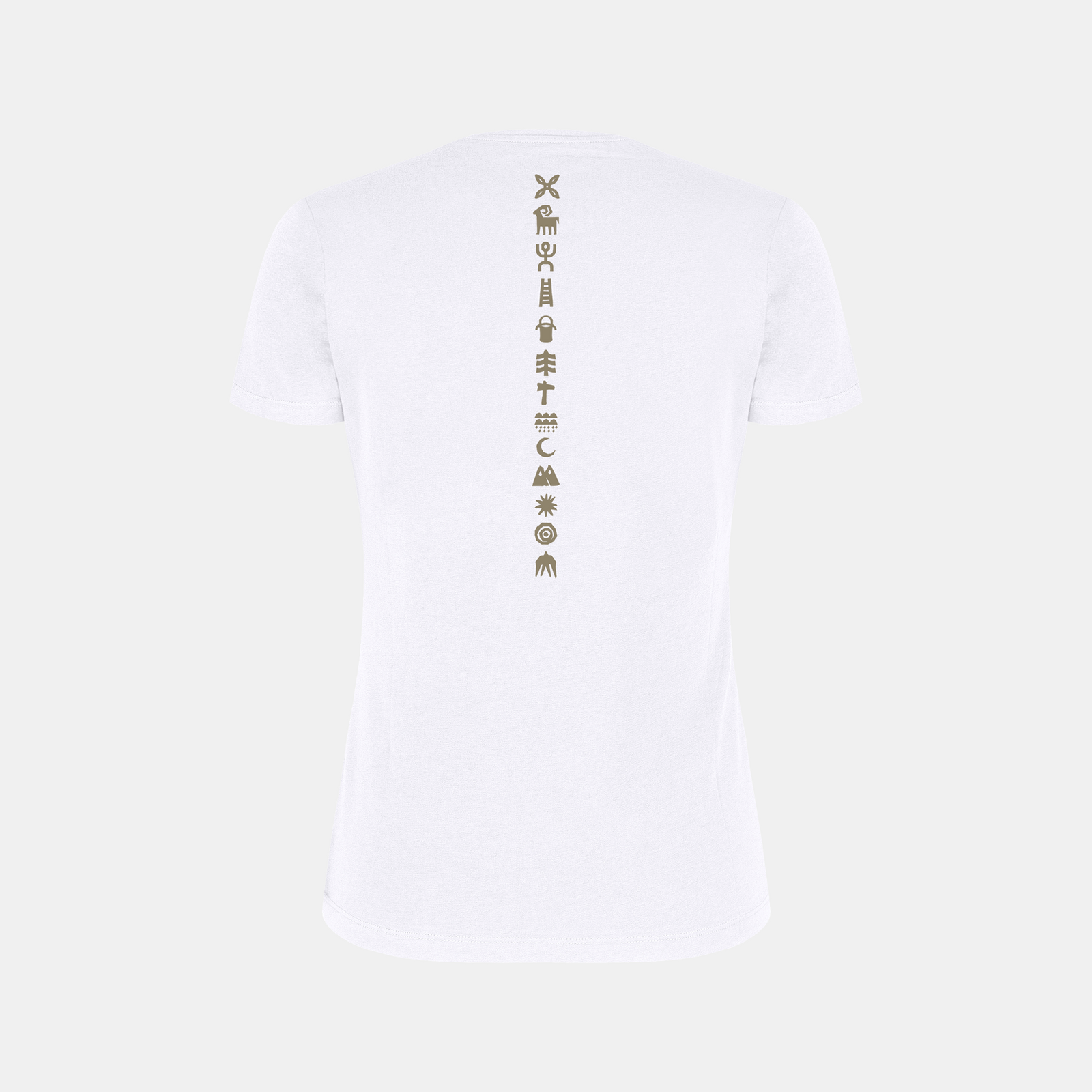 T-shirt Rock Painting Donna White/Desert Beige