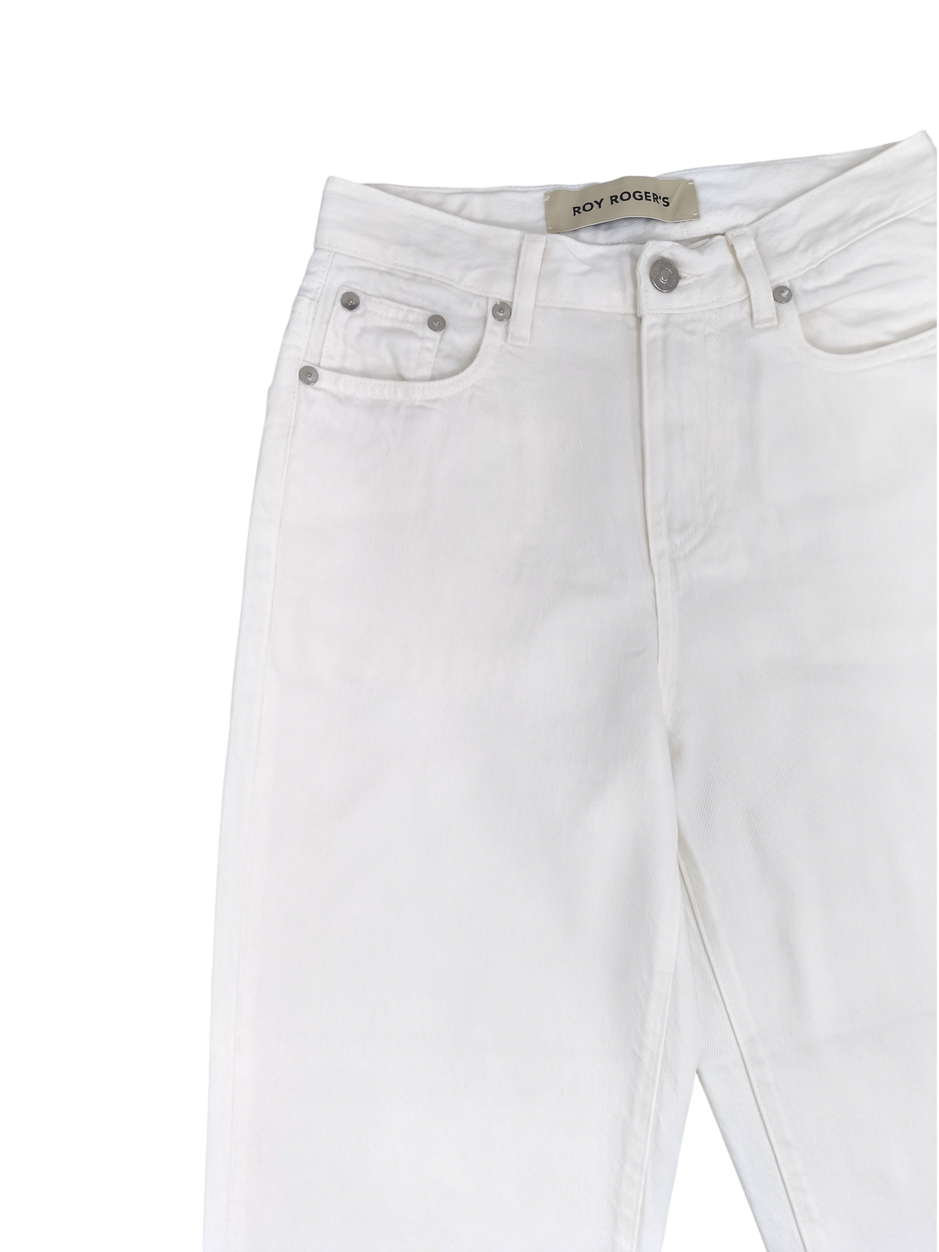 Pantaloni Rita Cropped Donna Optic White