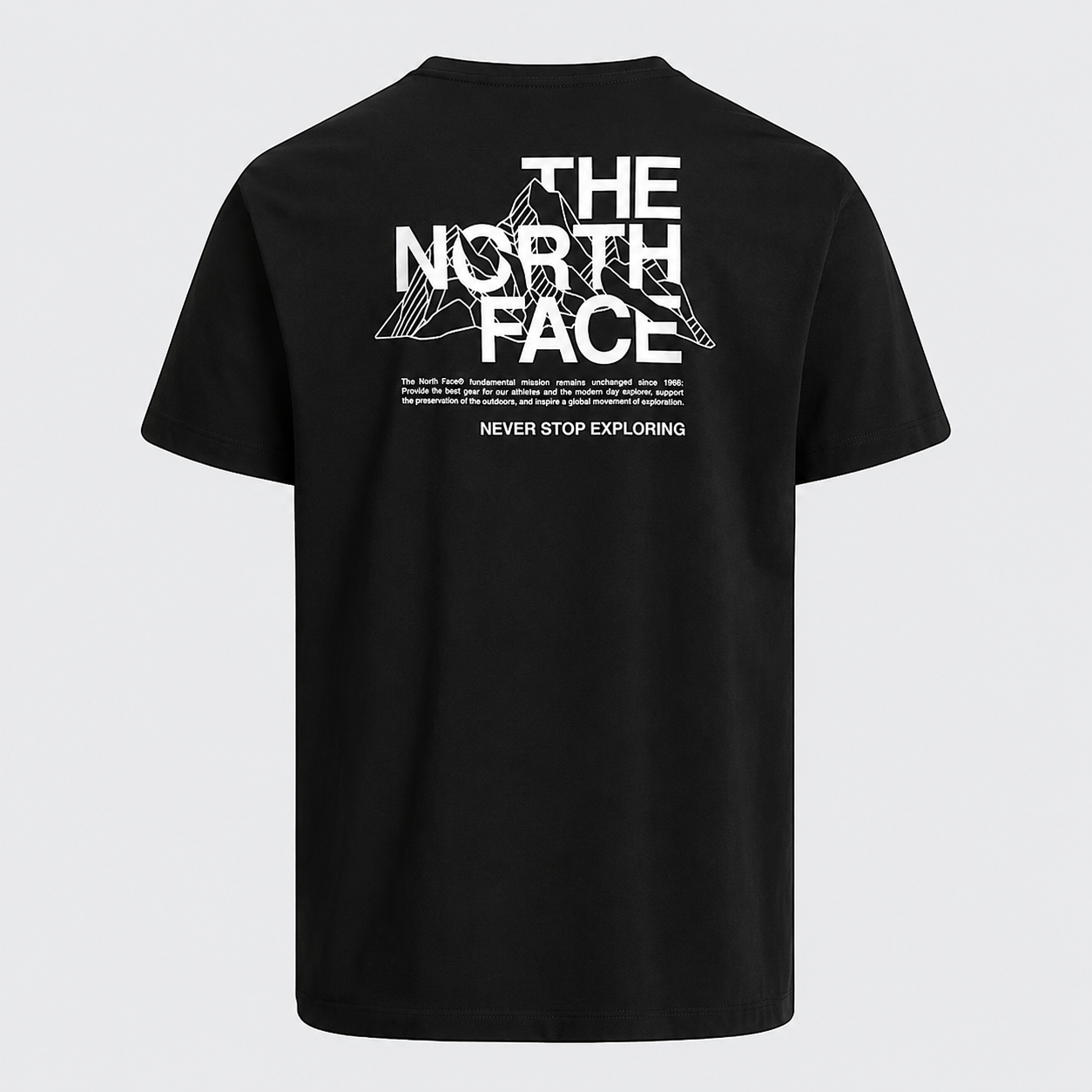 T-shirt Mountain Sketch Uomo Black