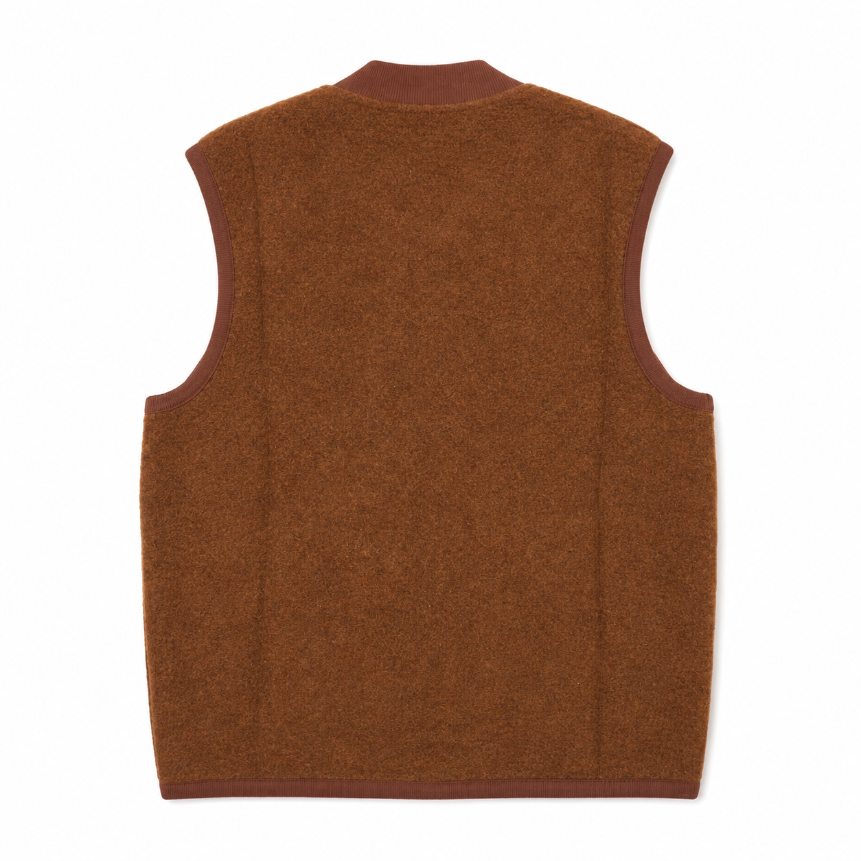 Gilet Zip Waistcoat Uomo Cacao