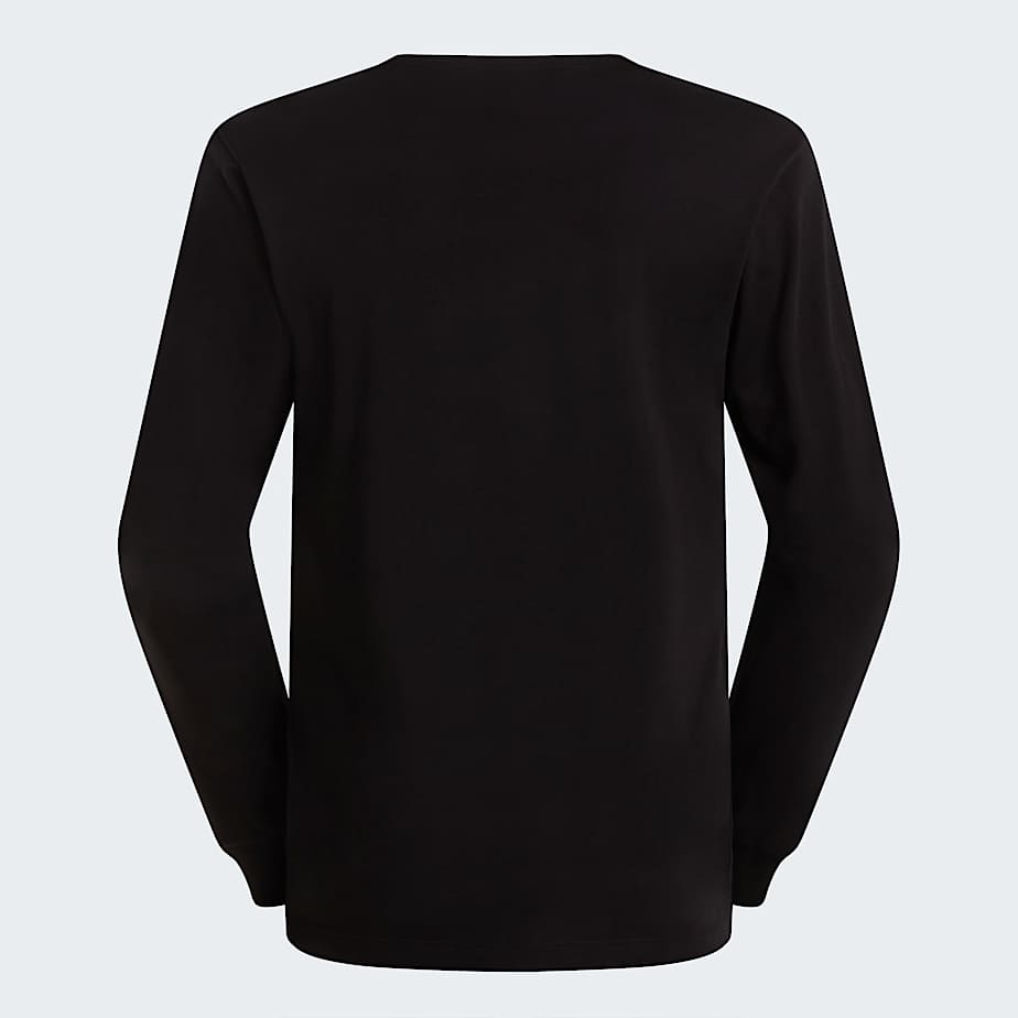 Mann Evolution Simple Dome Regular Langarm T-shirt Black