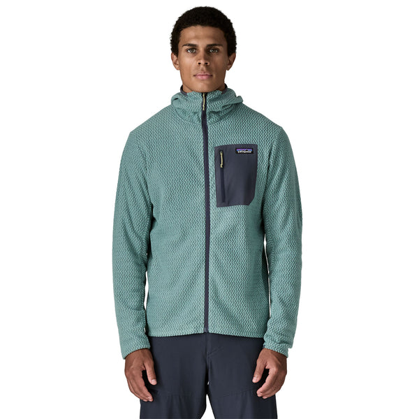 Men's R1 Air Full-Zip Hoody Sweater Blue Sage
