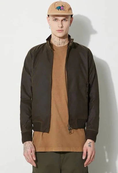 Veste Porton Wax Homme Olive