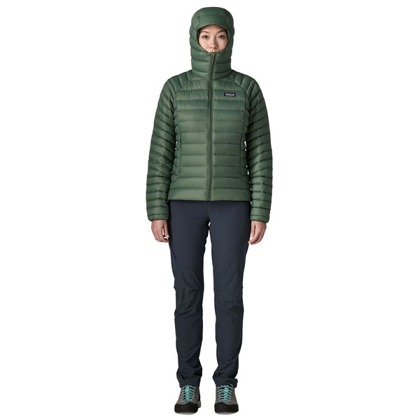 Women's Down Sweater Hoody Down Jacket Canopy Green