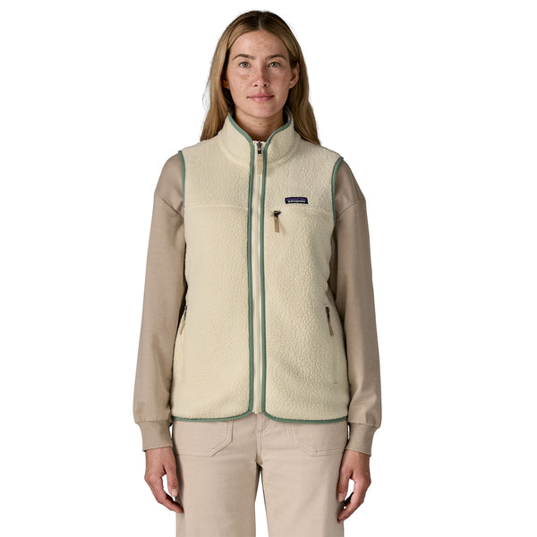 Gilet Reto Pile Donna Natural/Ellwood Green