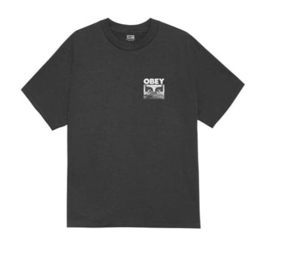T-shirt In A Different Place Uomo Vintage Black