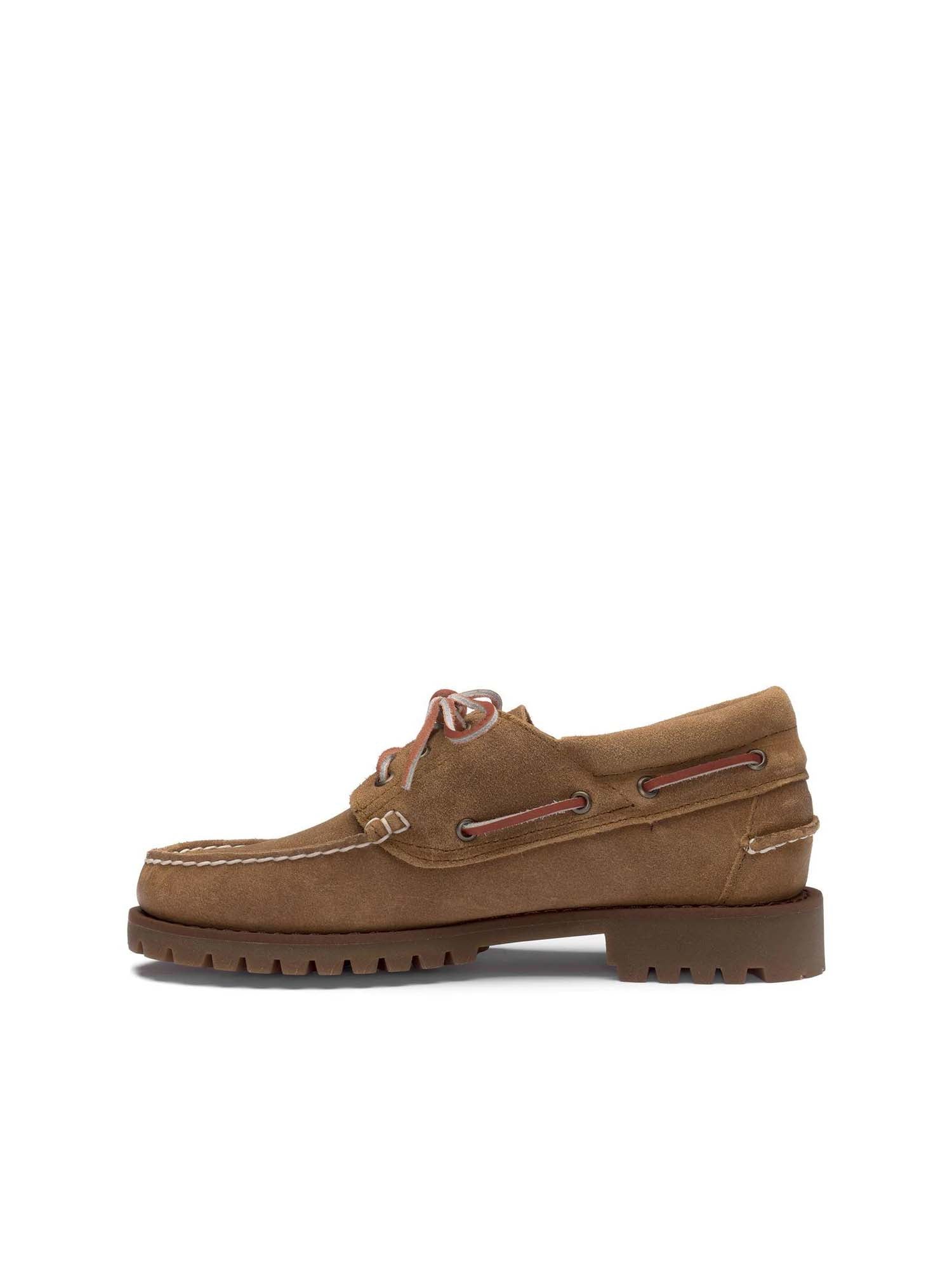 Scarpe Acadia Suede Waxed Uomo Beige Camel - Vista laterale