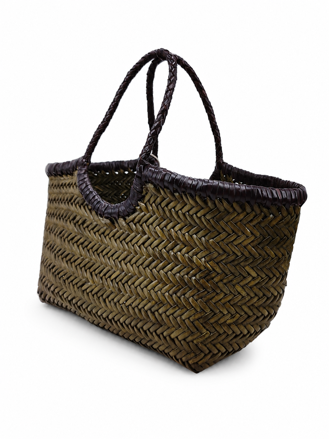 Frau Nantucket Small Handtasche Khaki/Dark Brown