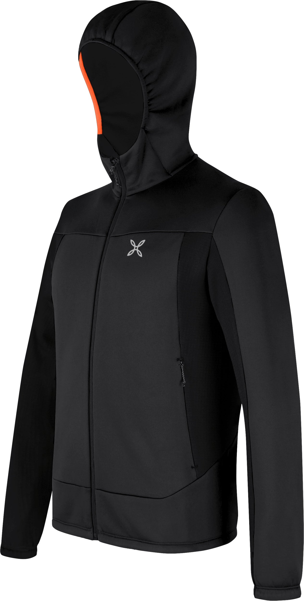 Suéter Pulse Hooded Hombre Black/Melon