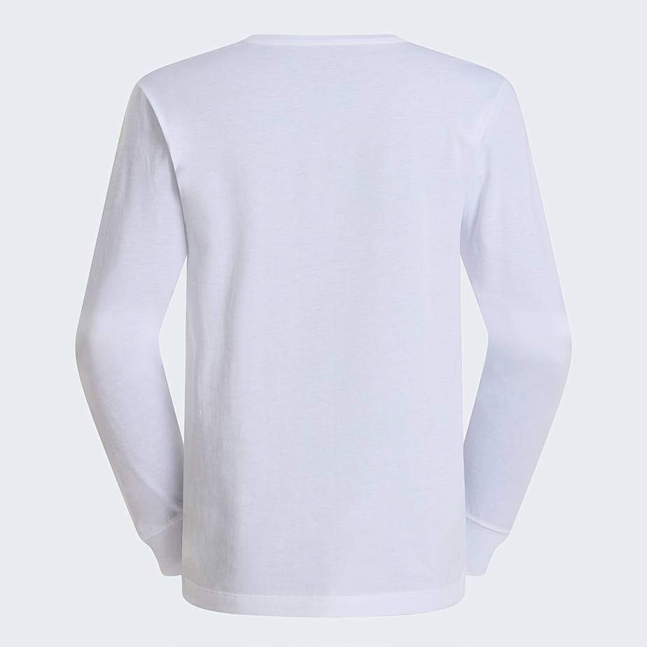 Mann Evolution Simple Dome Regular Langarm T-shirt White