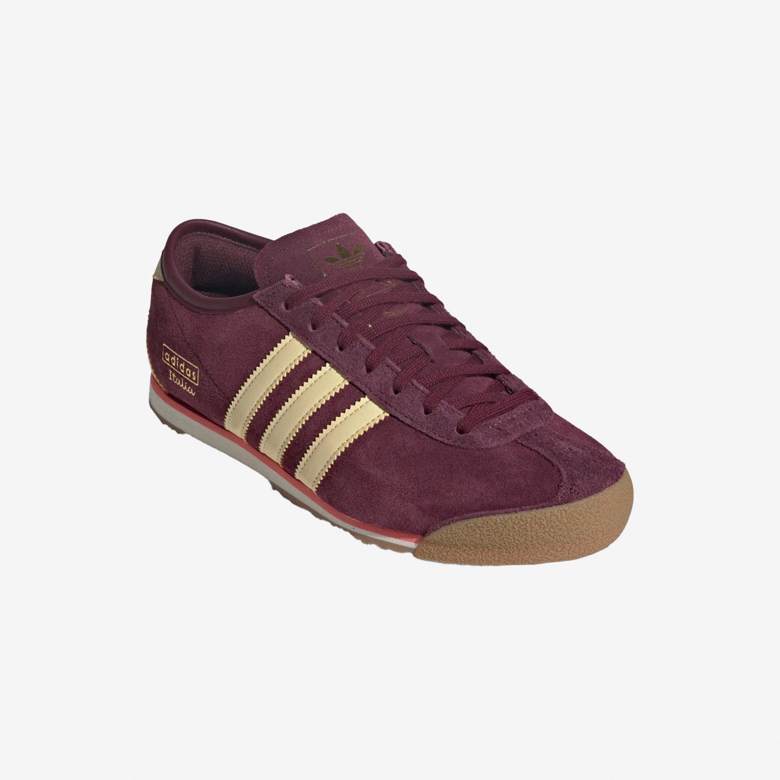 Frau Italia 70s Turnschuhe Maroon/Almade Yellow