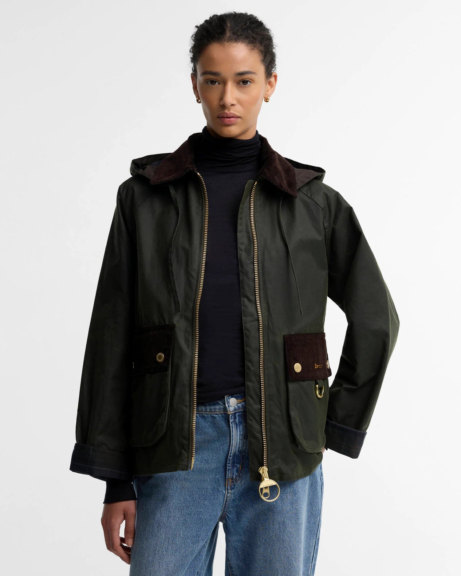 Giacca Carville Waxed Donna Fern/Shadow Classic
