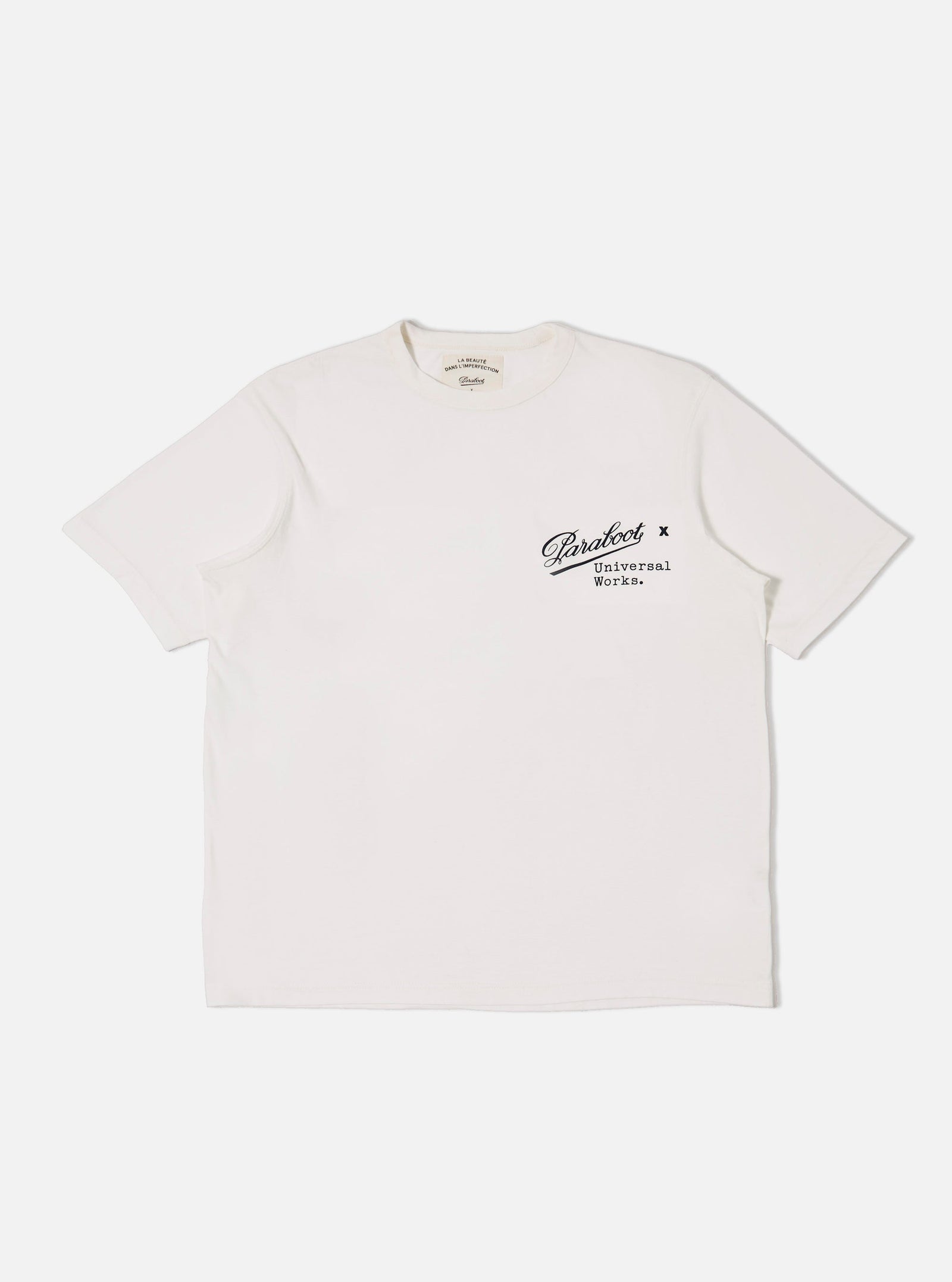 T-shirt Single Jersey Print Uomo Ecru