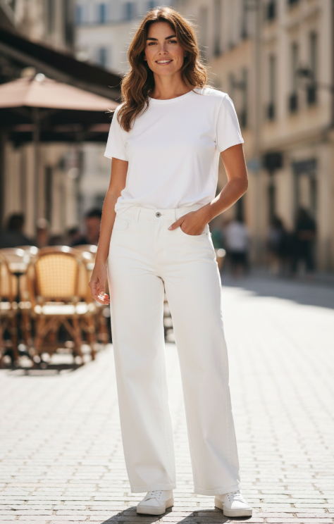 Pantaloni Zelda Confort Bull Donna Ivory