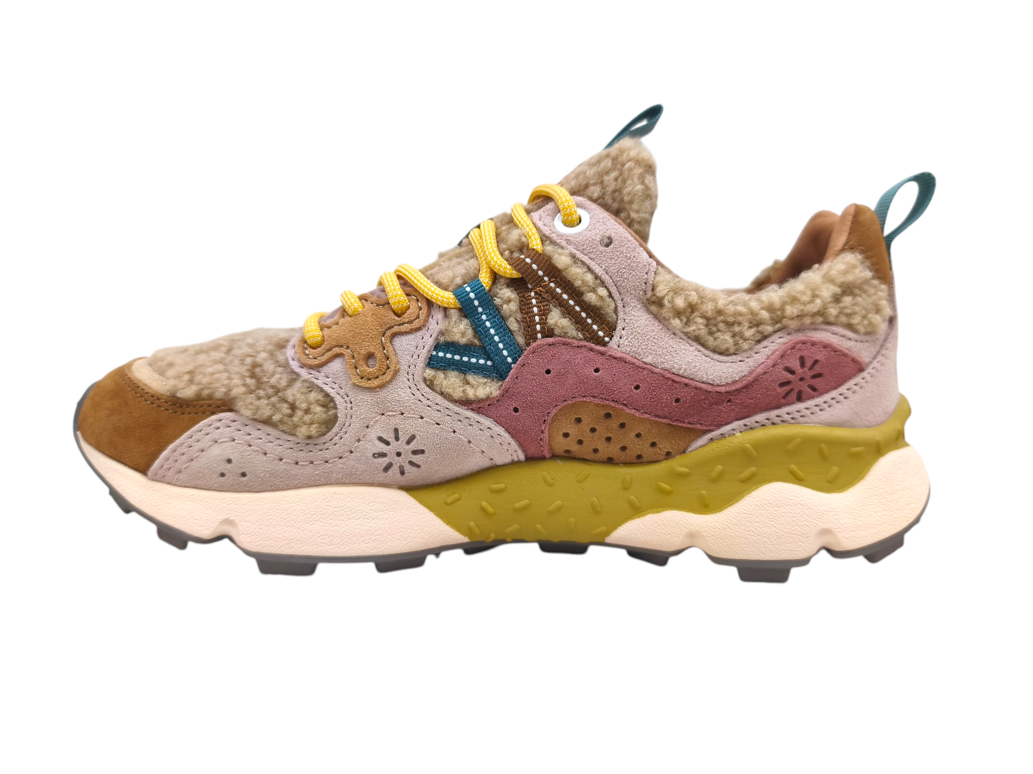 Scarpe Yamano 3 Teddy Donna Light Brown/Rose/Beige