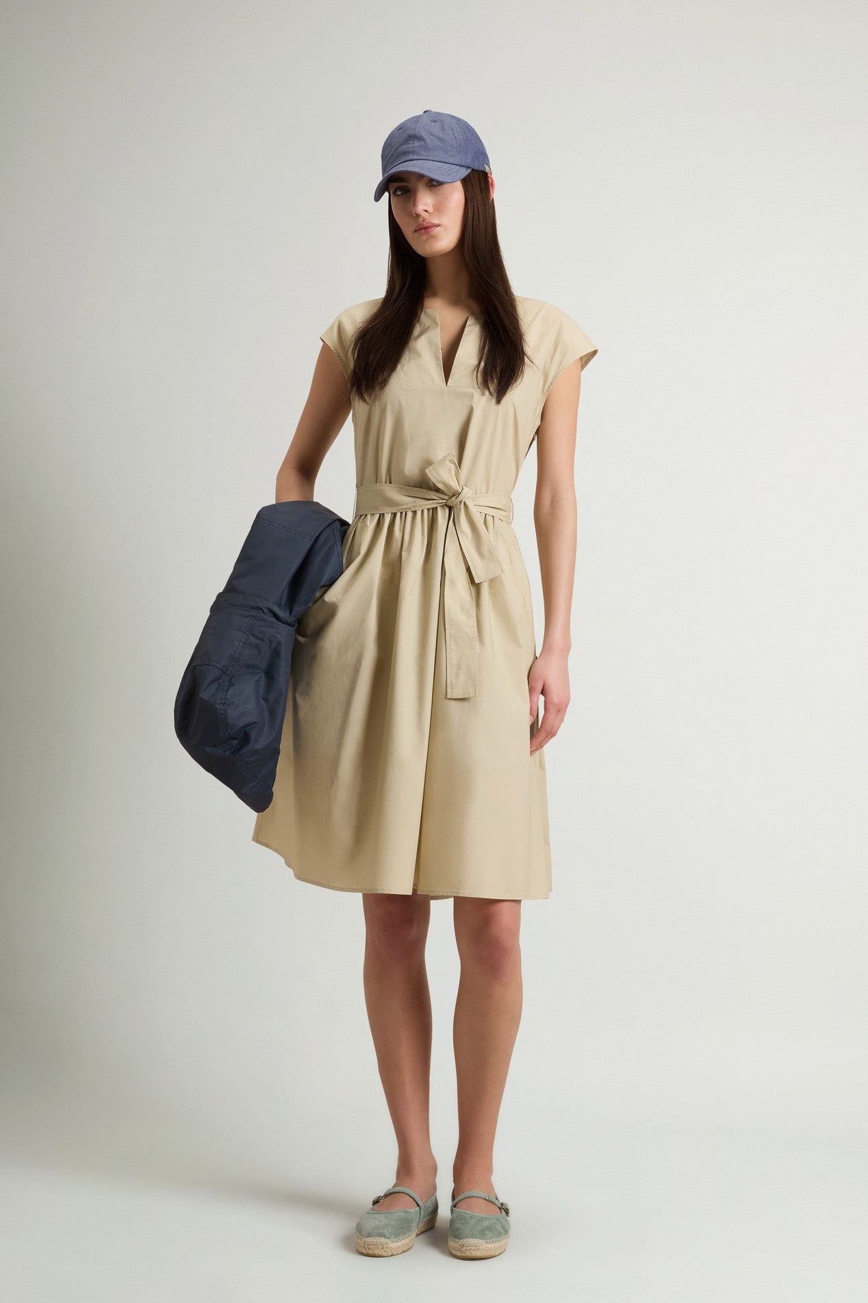 Robe Poplin Short Femme White Pepper