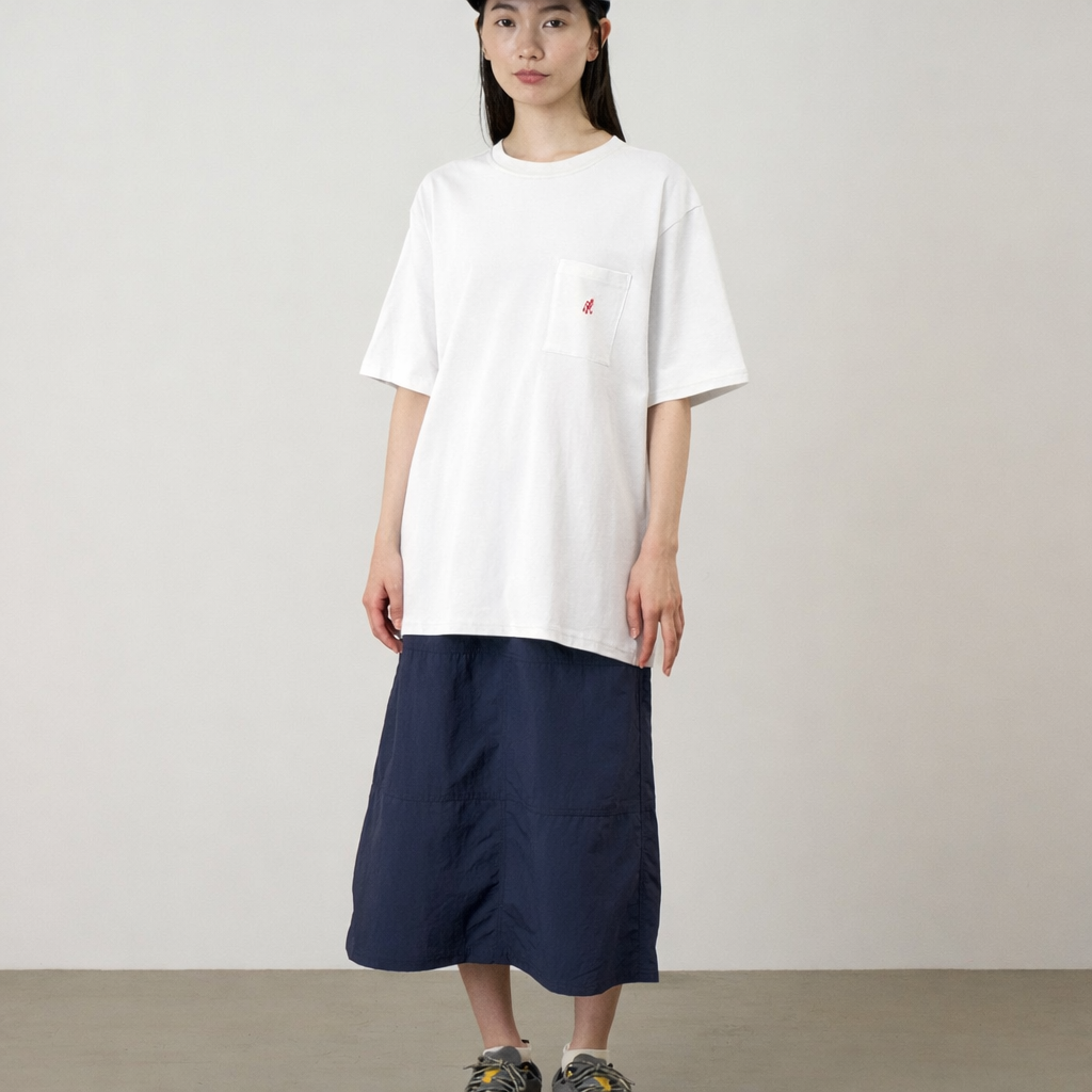 T-shirt One Point White