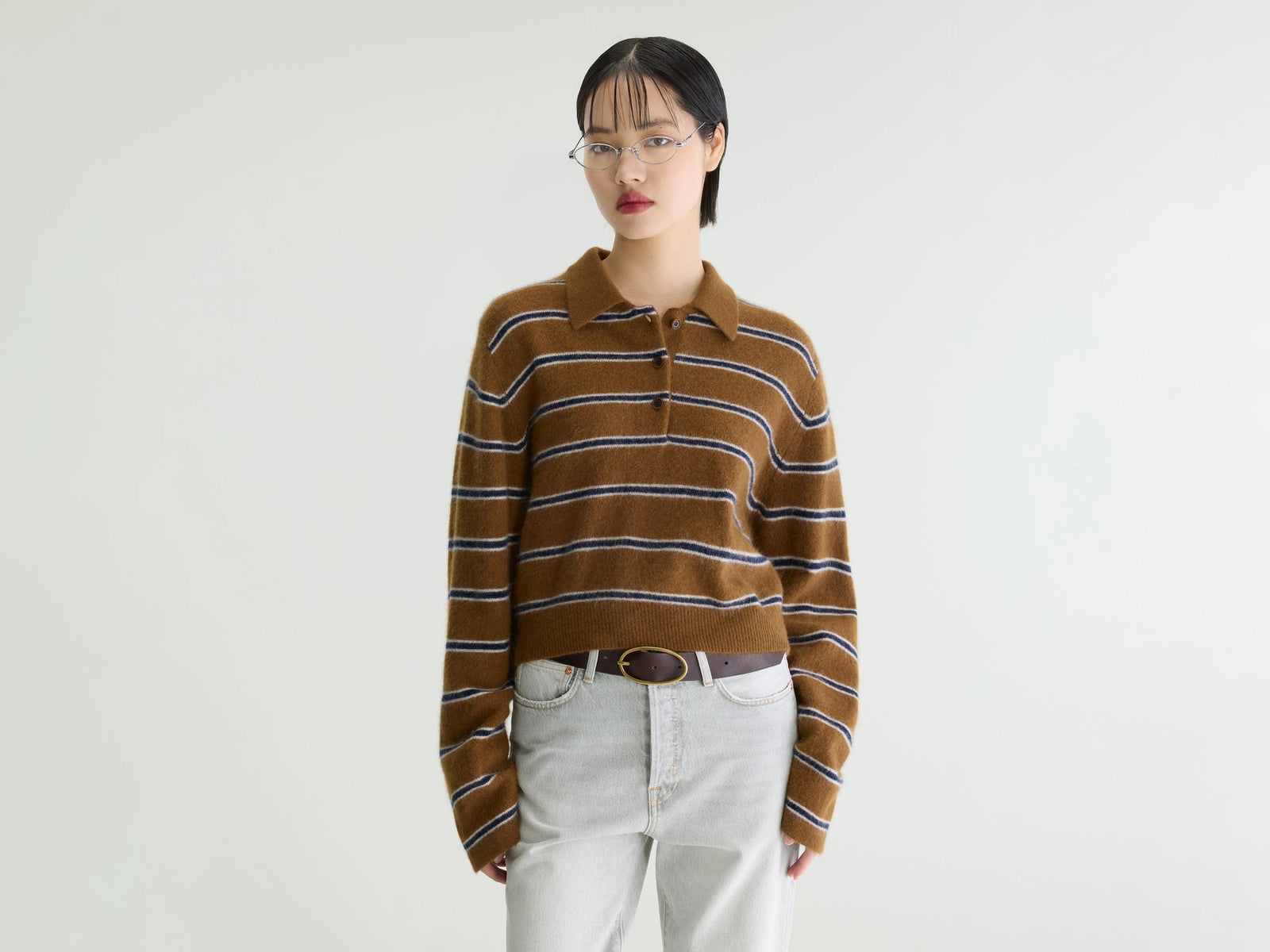 Dussyr Striped Jumper Captain/Choccolate/Oyster