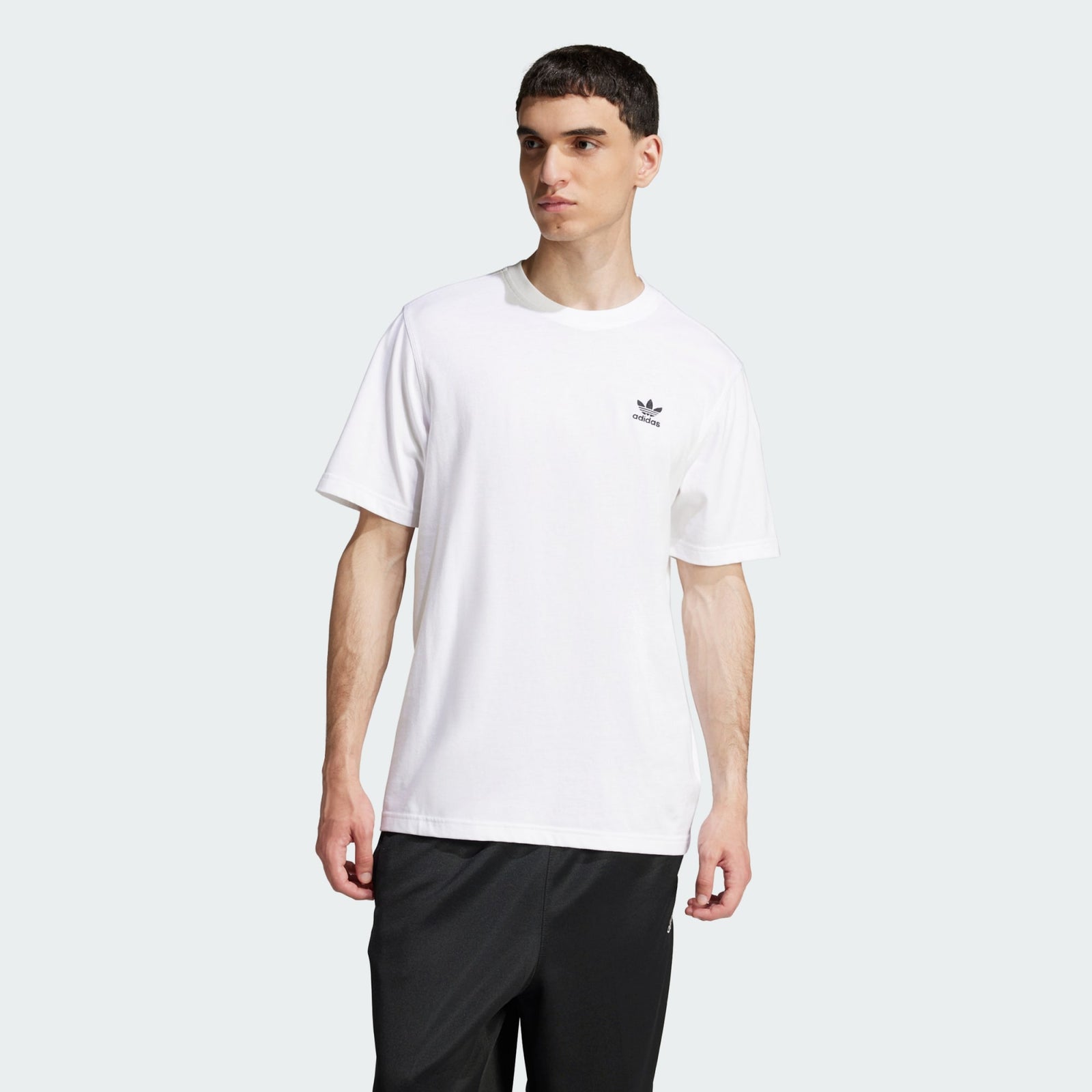 Camiseta Trefoil Essential Hombre White