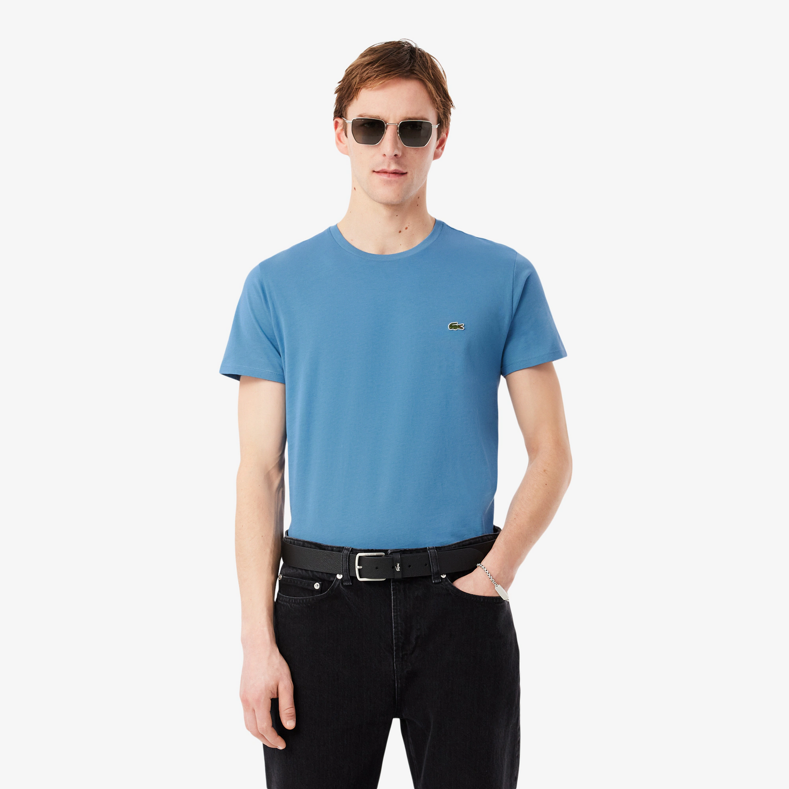 T-shirt Classic In Pima Uomo Oceano