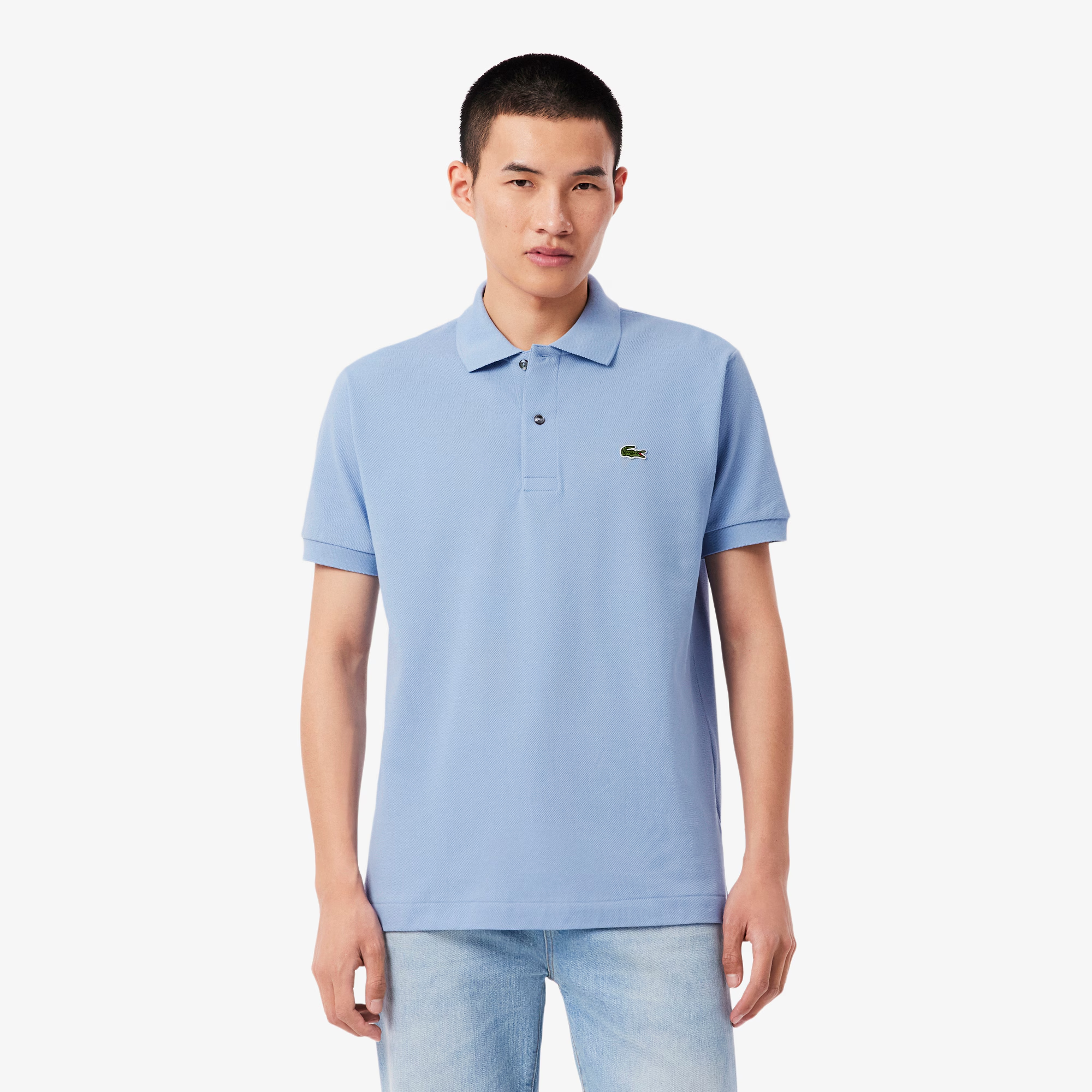 Mann Classic Fit Polo Light Blue