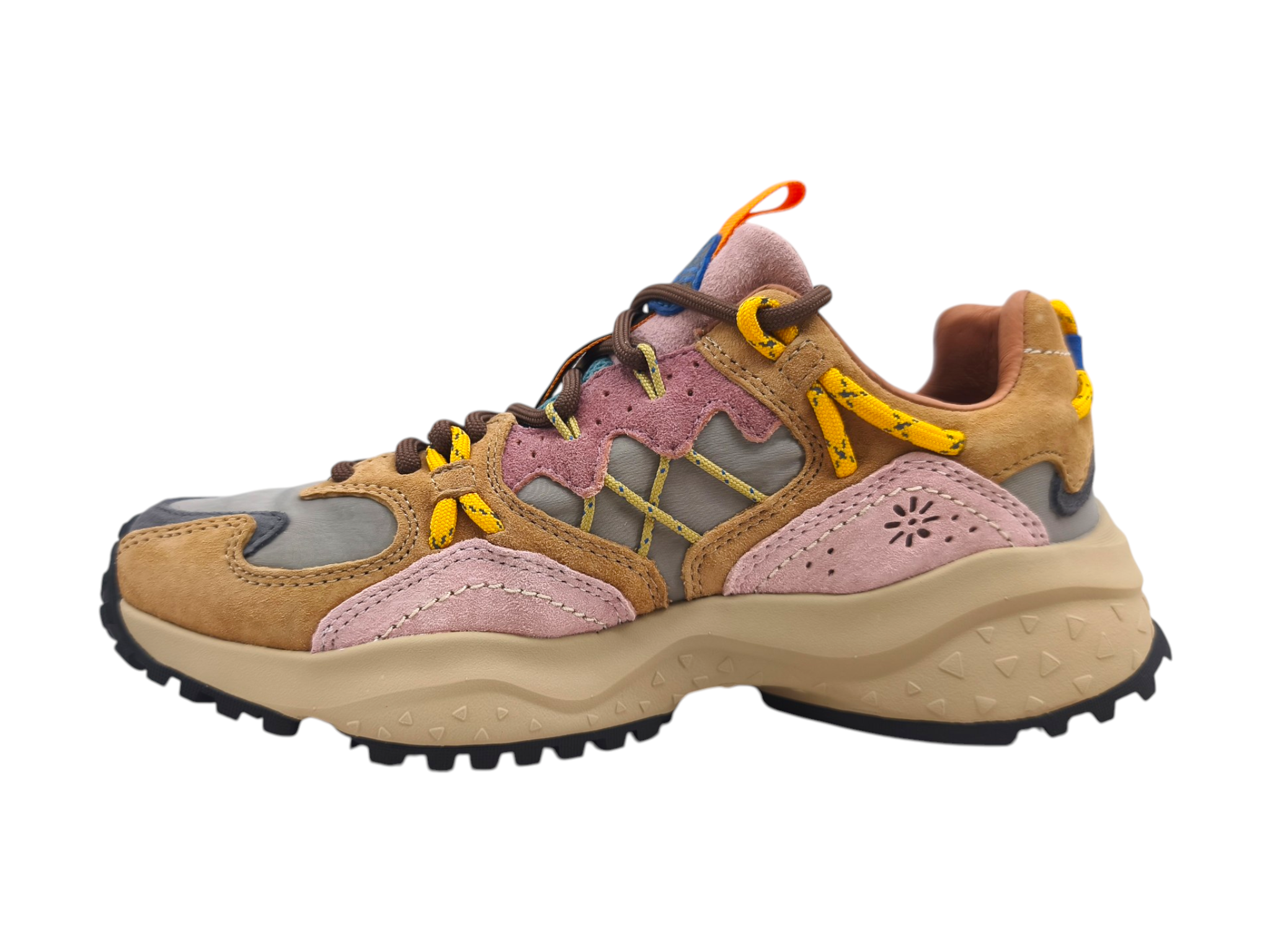 Frau Yamabushi Schuhe Cognac/Taupe/Pink
