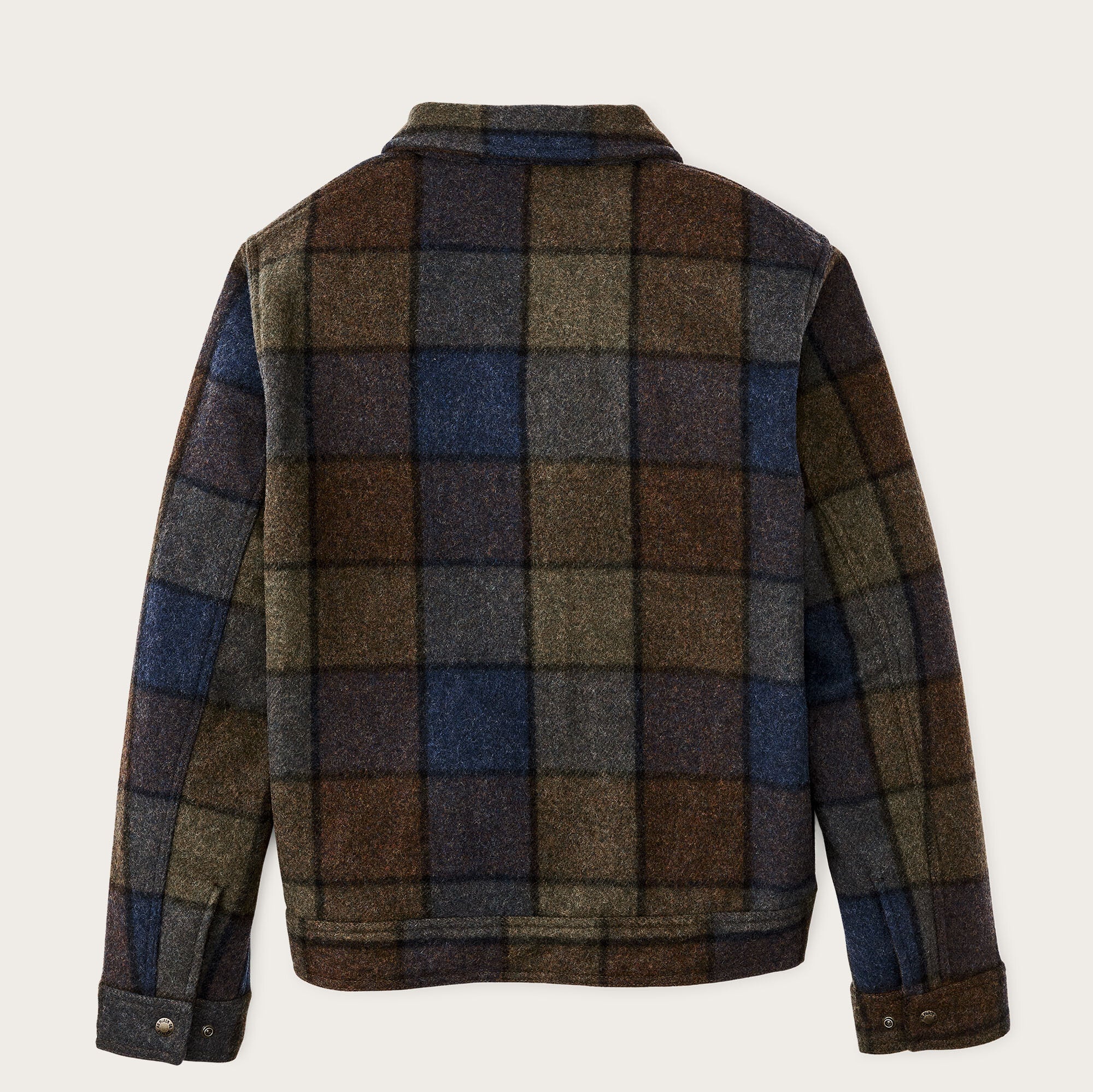 Veste Mackinaw Wool Homme Blue/Brown/Gray