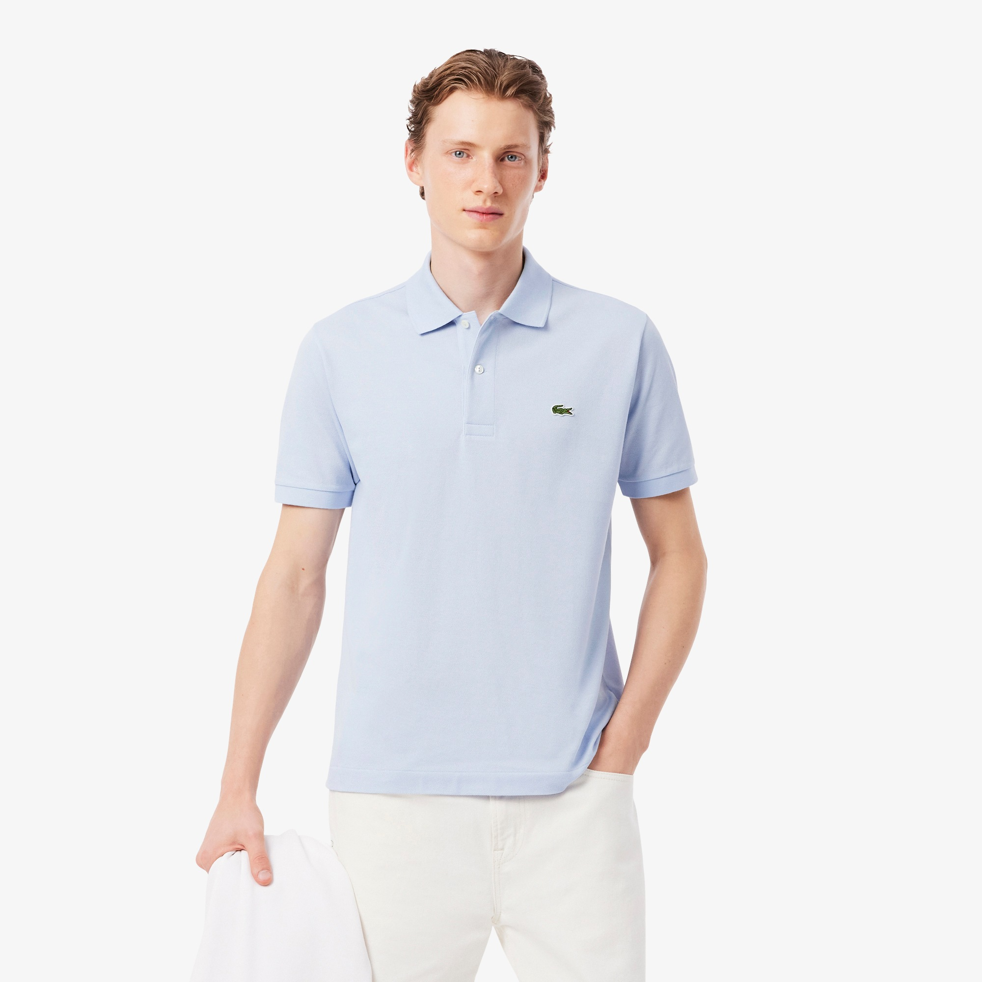 Mann Classic Fit Polo Blue Cloud