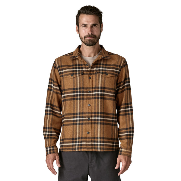 Mann Fjord Flannel Hemd Deer Brown