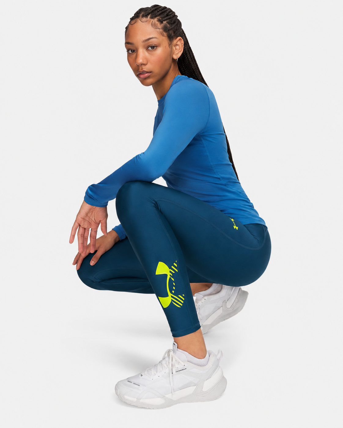 Frau HeatGear Graphic Leggings Arden Green