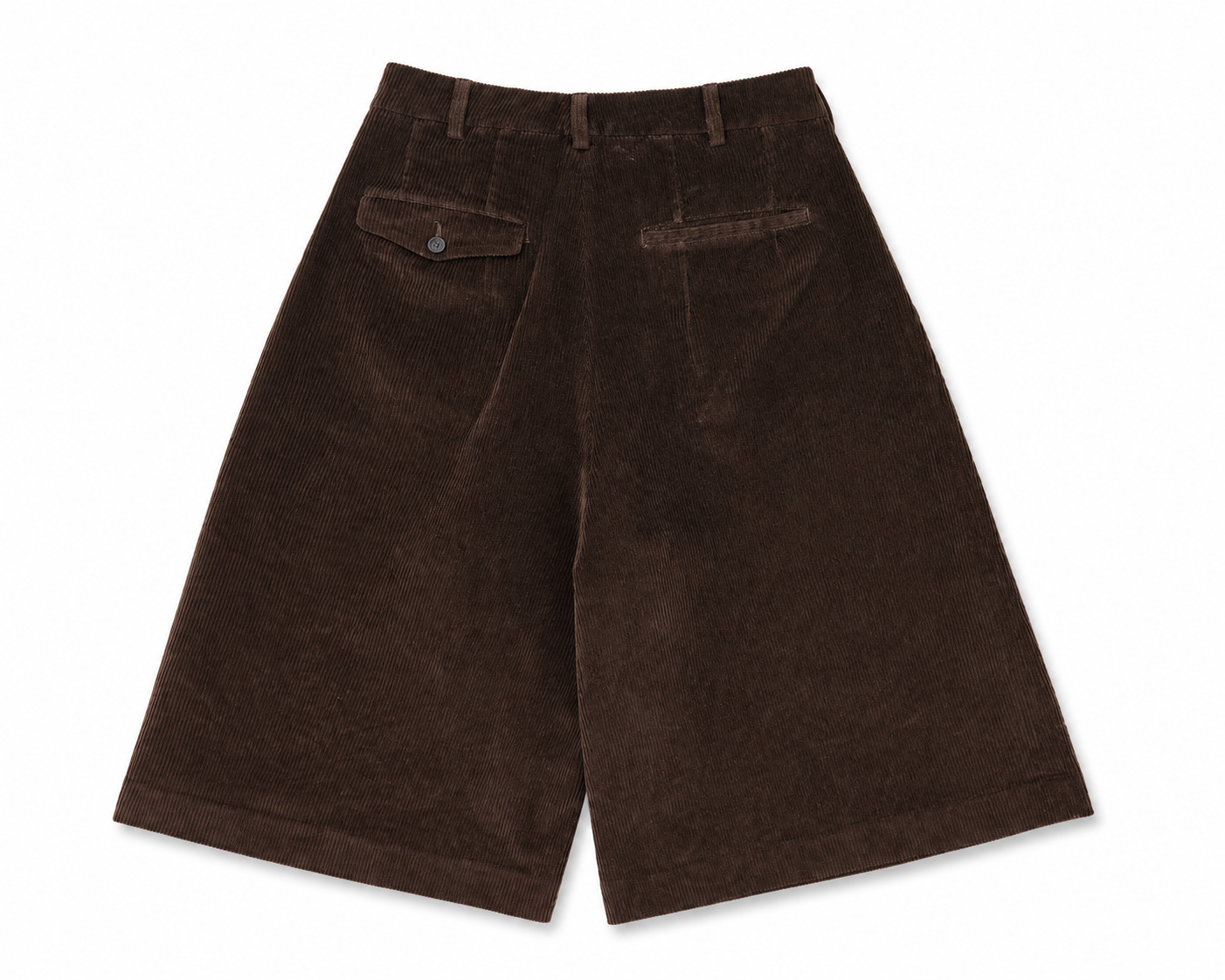 Mulheres Riva Ribbed Velvet calças marrom escuro