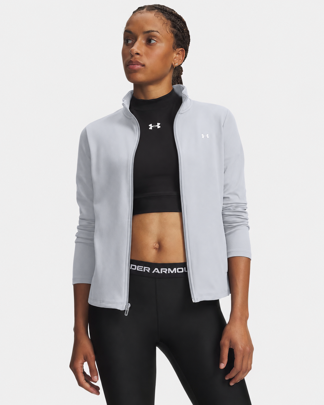 Maglia Motion Fitter Full Zip Donna Halo Gray