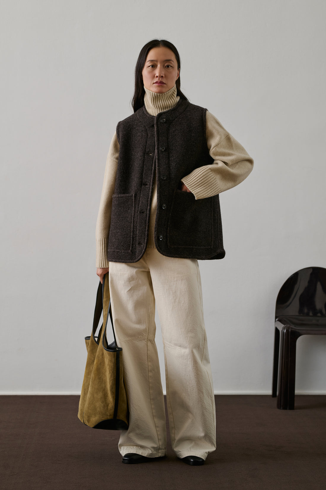 Maglia William Donna Ecru Chine