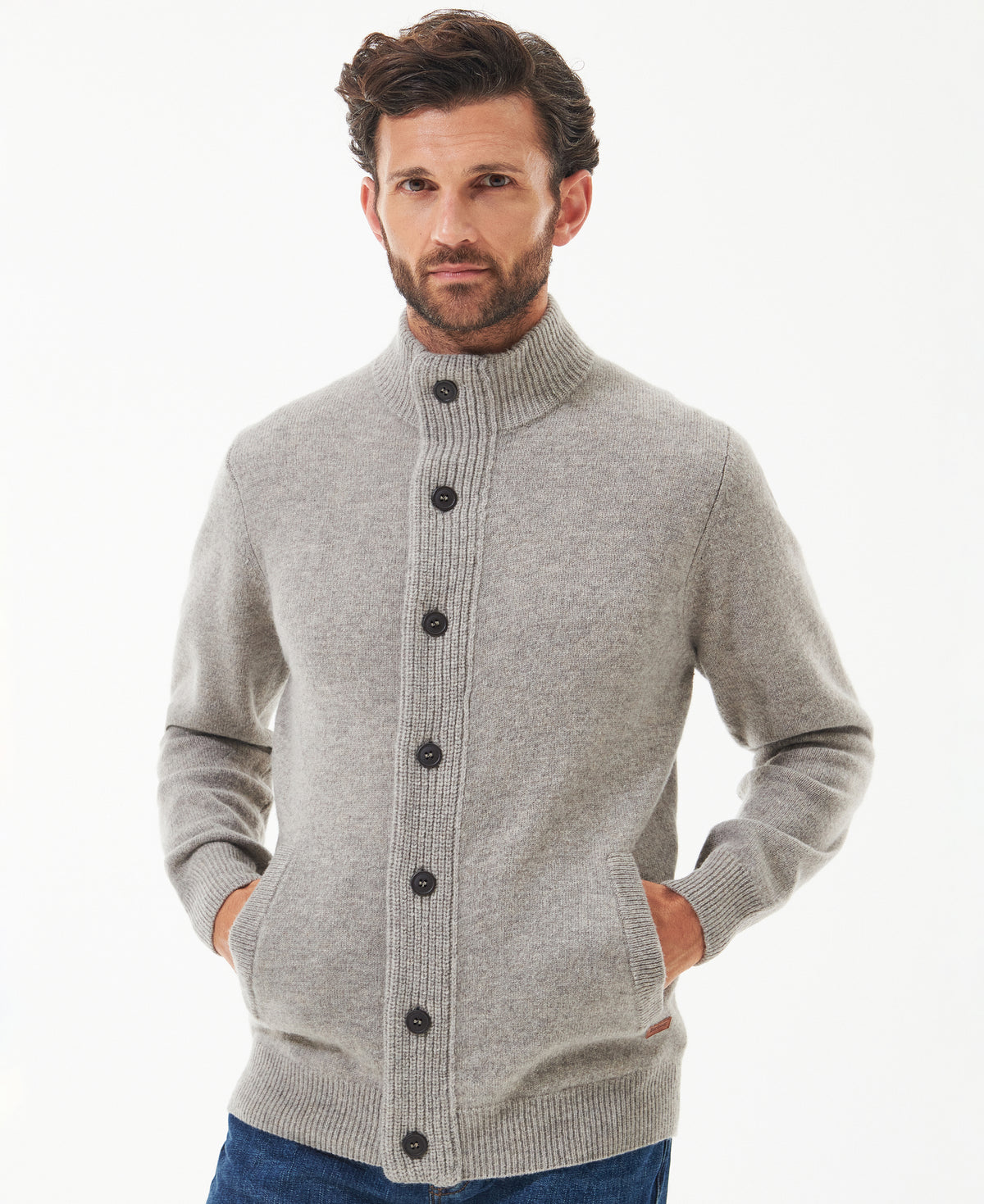 Maglia Patch Zip Uomo New Stone