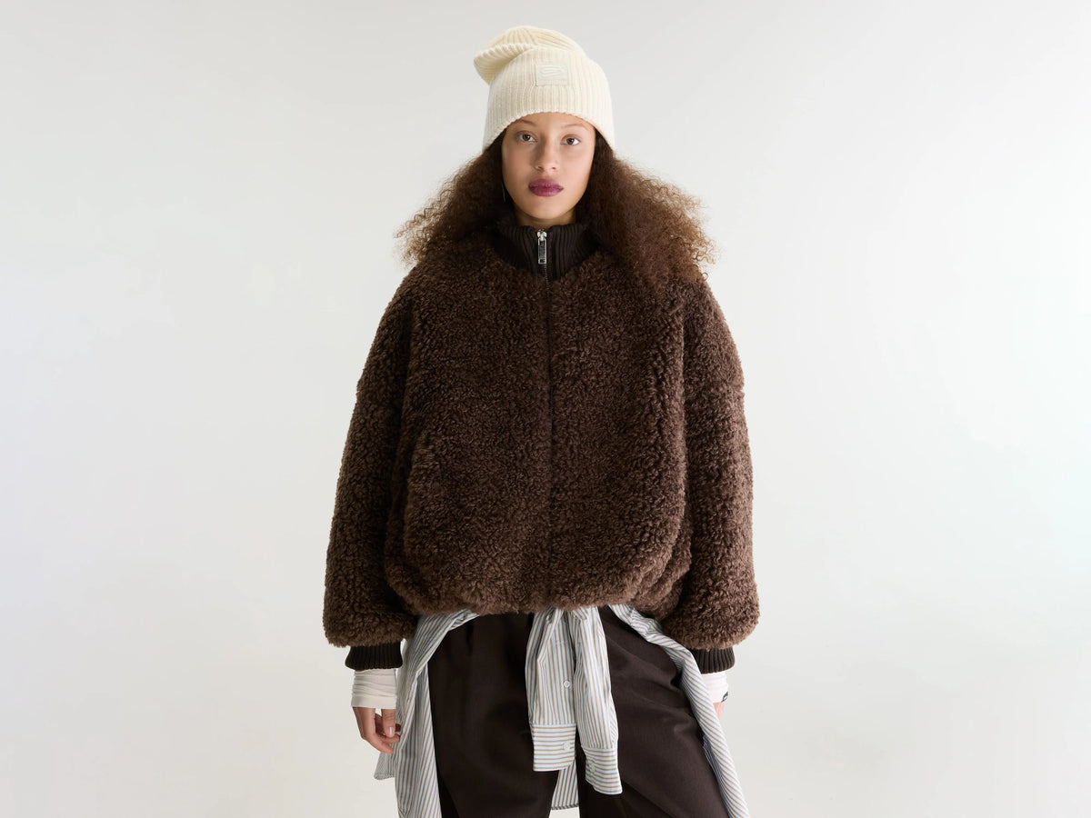 Giacca Jallis Faux-Fur Donna Dark Roast