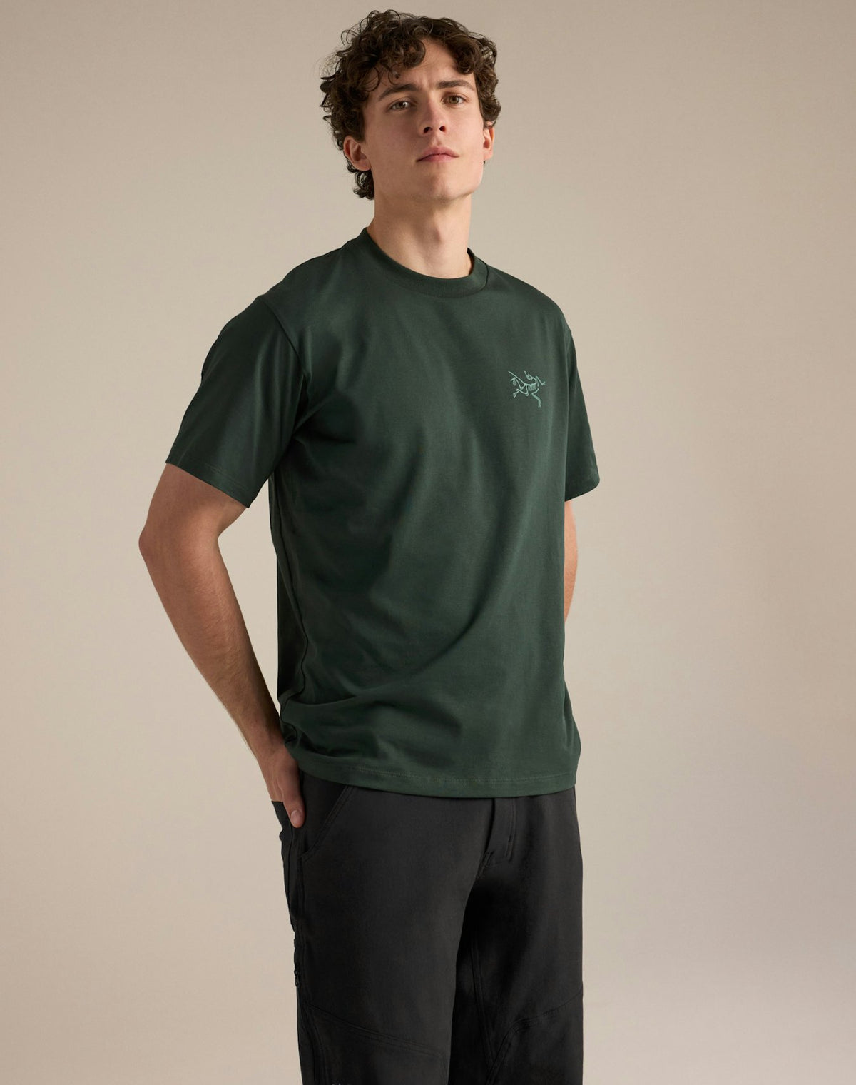 T-shirt Kragg SL Cotton Uomo Dark Jade