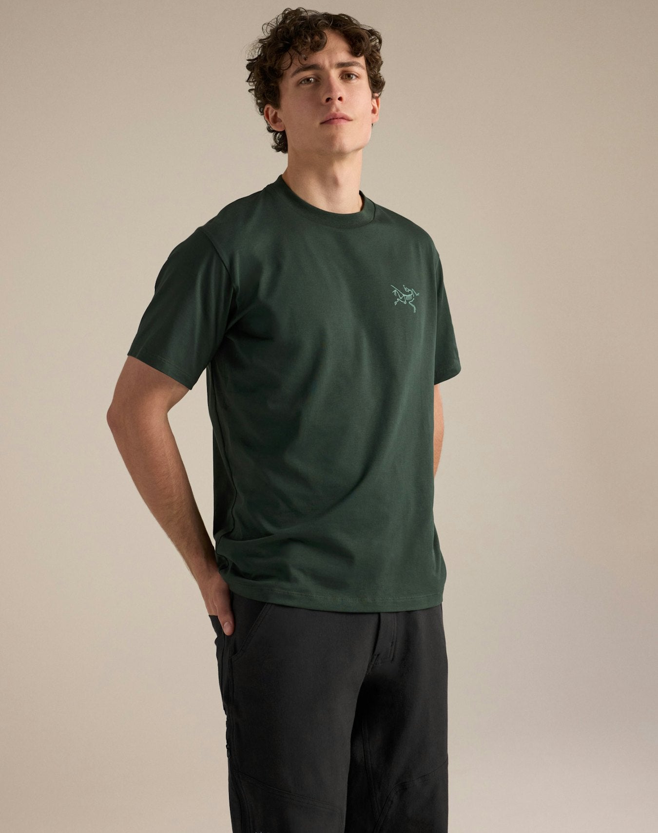 T-shirt Kragg SL Cotton Uomo Dark Jade