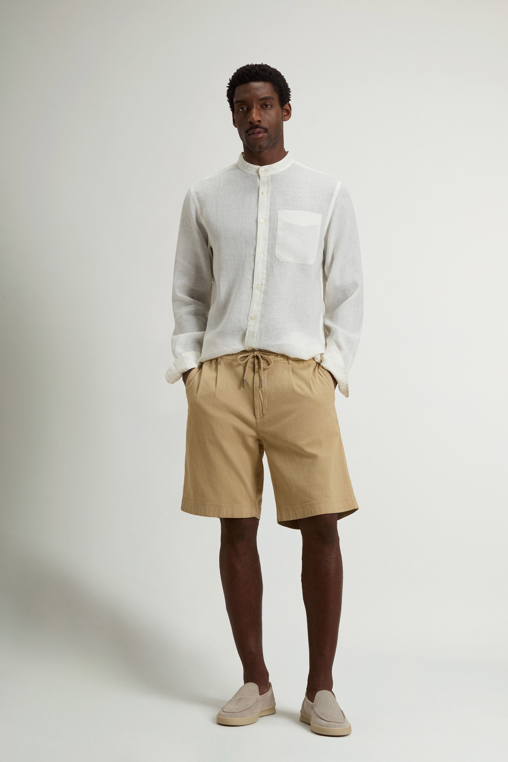 Men's Poplin GD Shorts Travertine