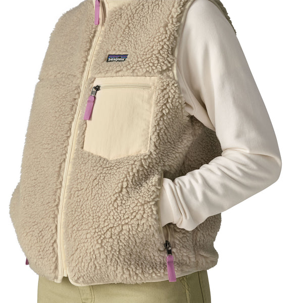Gilet Classic Retro-X Fleece Donna Natural/Light Violet