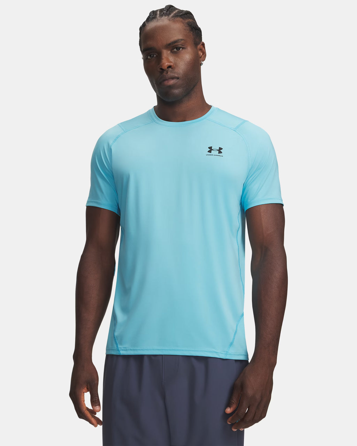 Camiseta HeatGear Fitted Hombre Fresco Blue