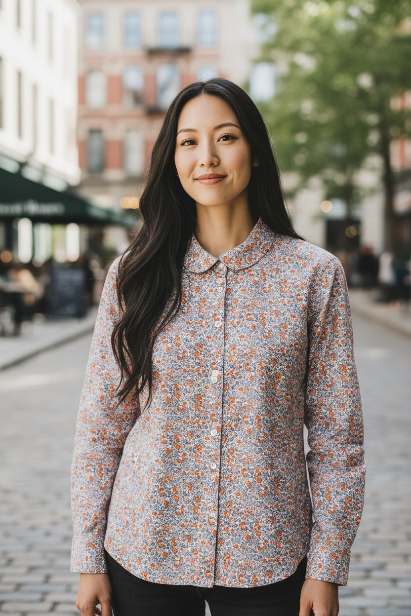 Women's Chana Shirt Pink/Blue