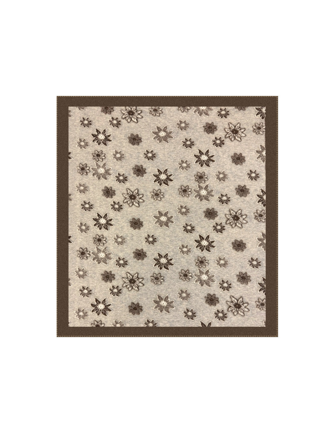 Coperta Fiori Natural/Caramel
