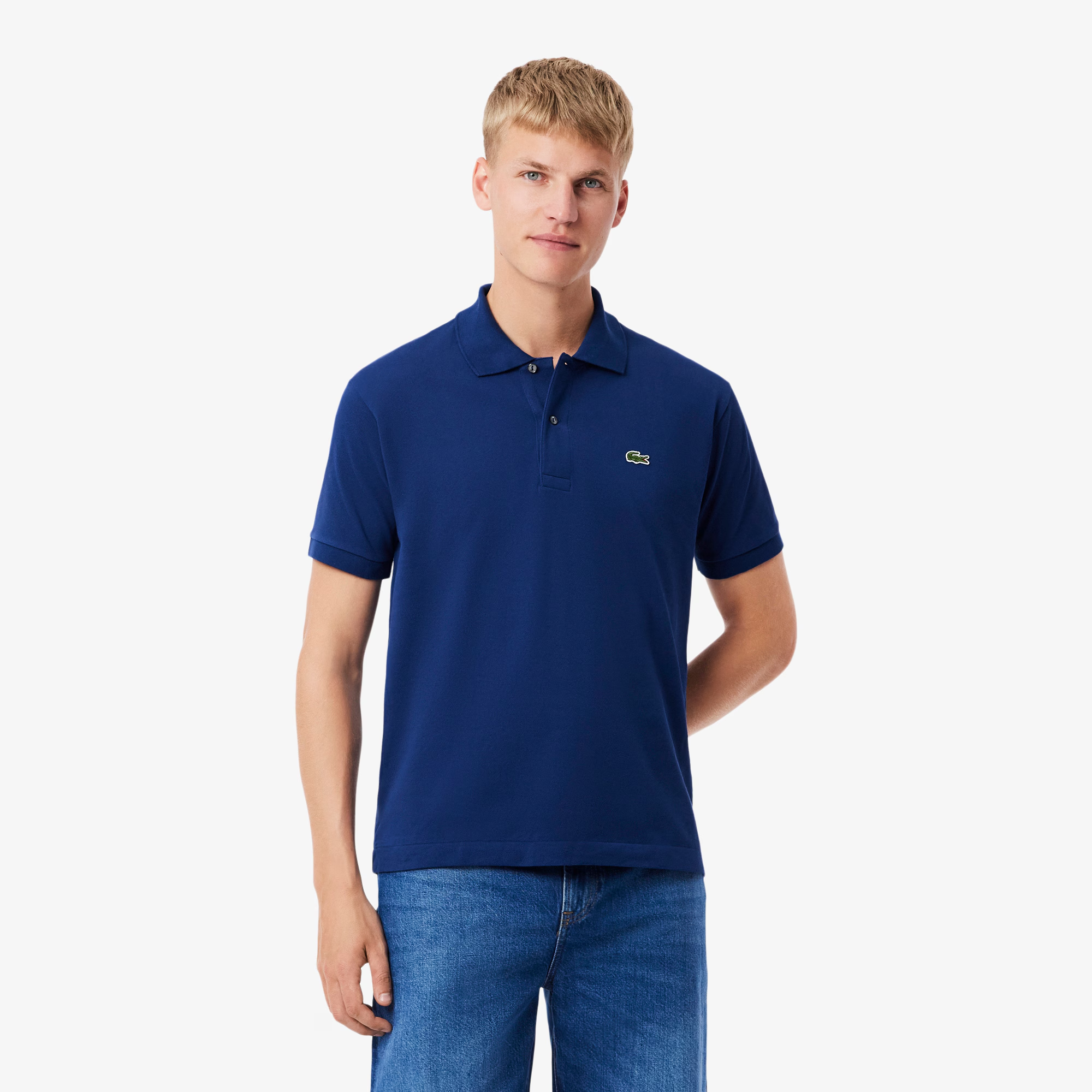 Mann Classic Fit Polo Cobalt