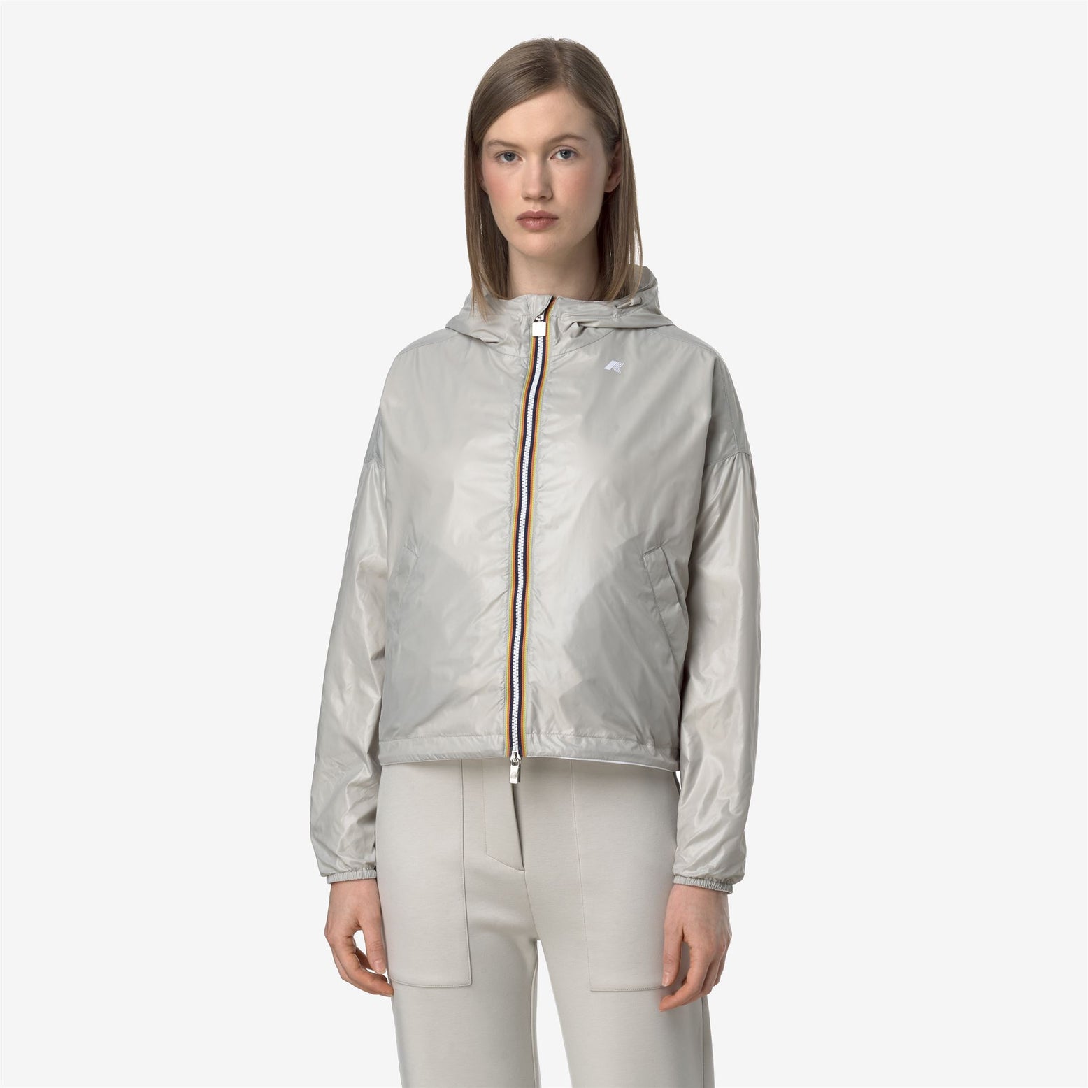 Frau Laurette Plus.2 Reversible Jacke White/Beige Light