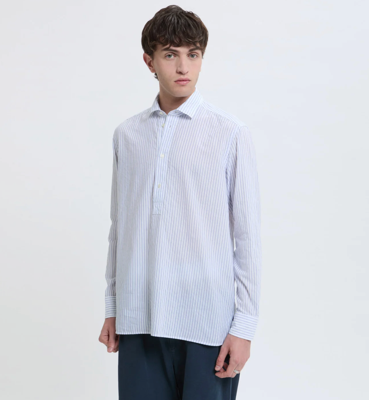 Camisa Polo Hombre White/Navy