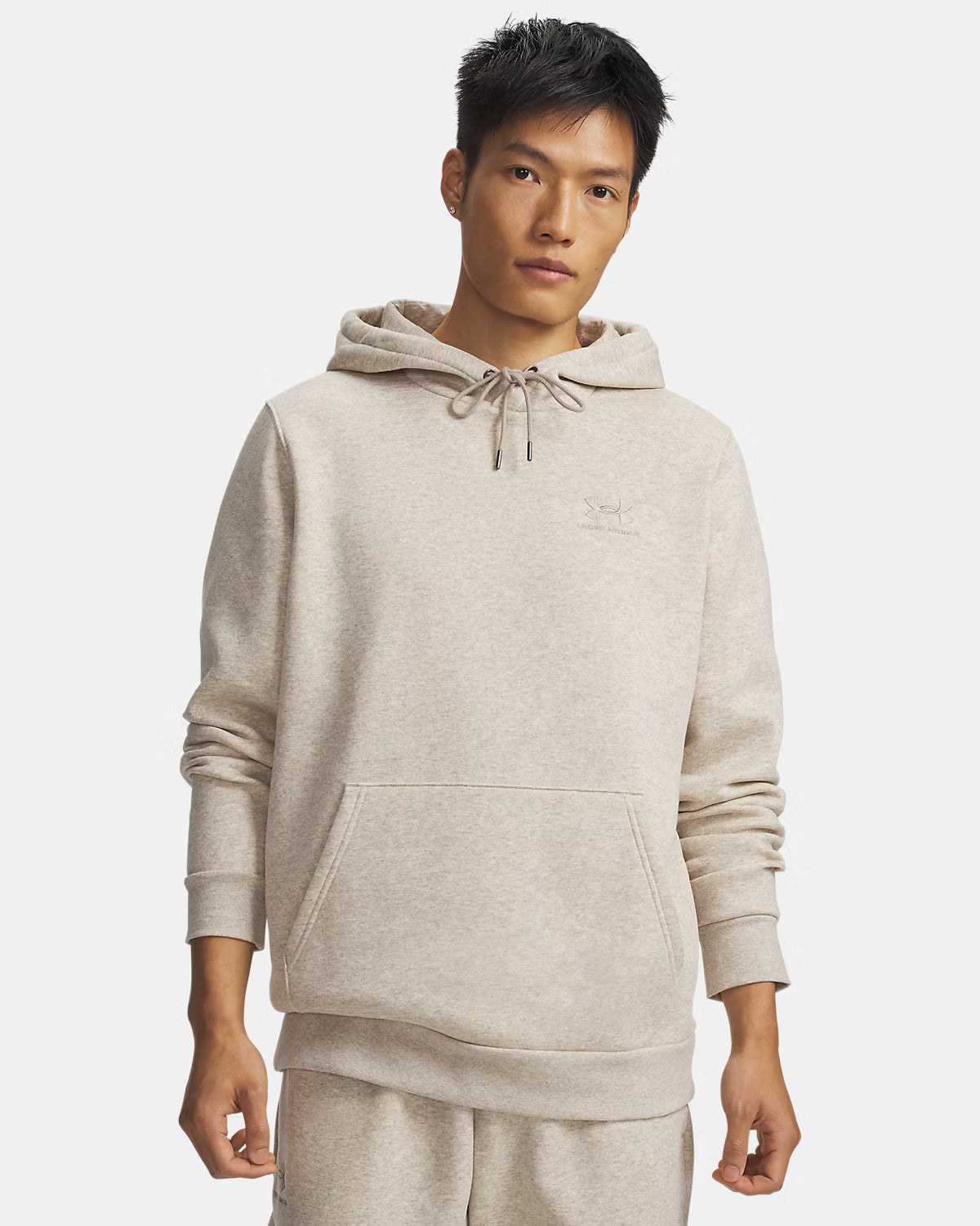 Maglia Icon Fleece Hoodie Uomo Timberwolf Taupe