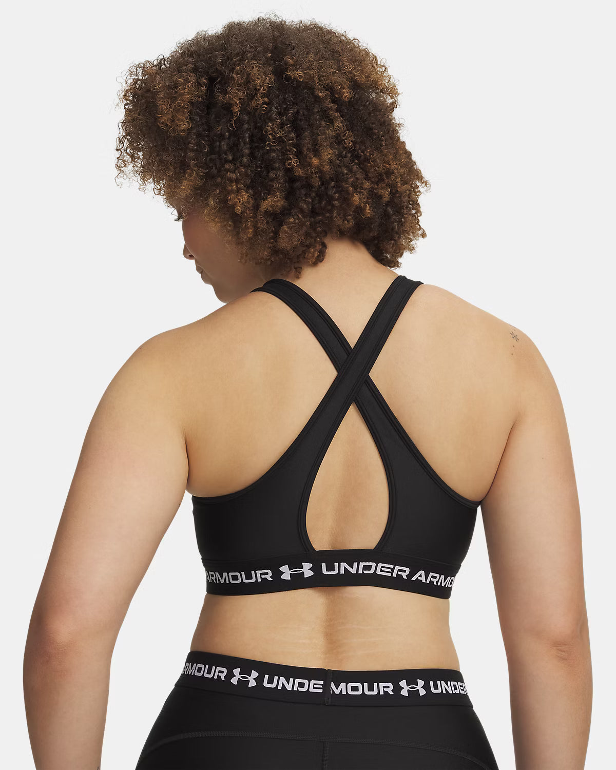Frau Armour Mid Crossback Top Ultimate Black