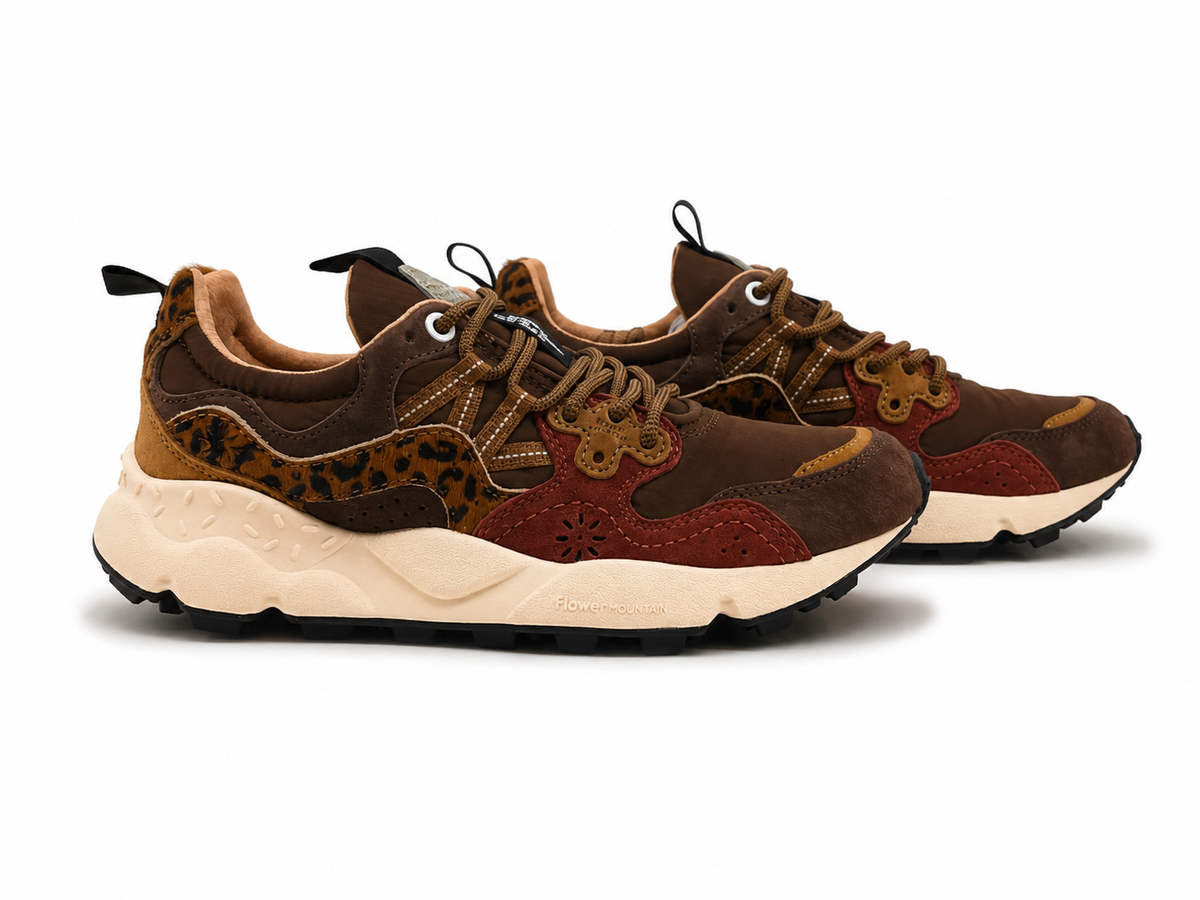 Scarpe Yamano 3 Pony Hair Donna Brown/Bordeaux