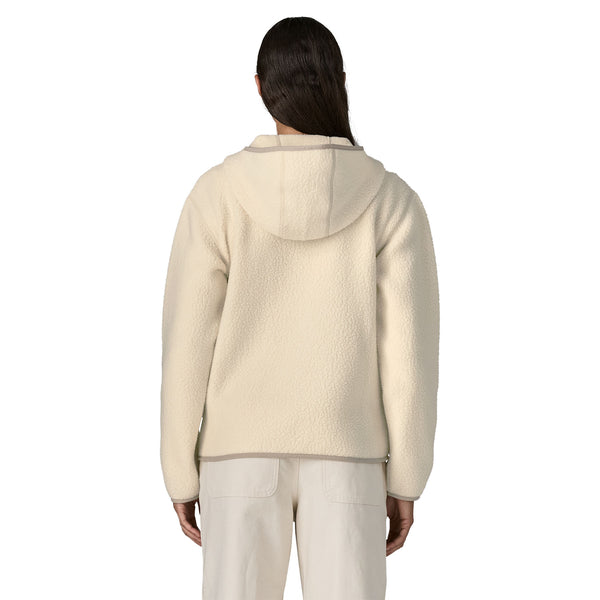 Women's Reto Pile Hoody Jumper Natural