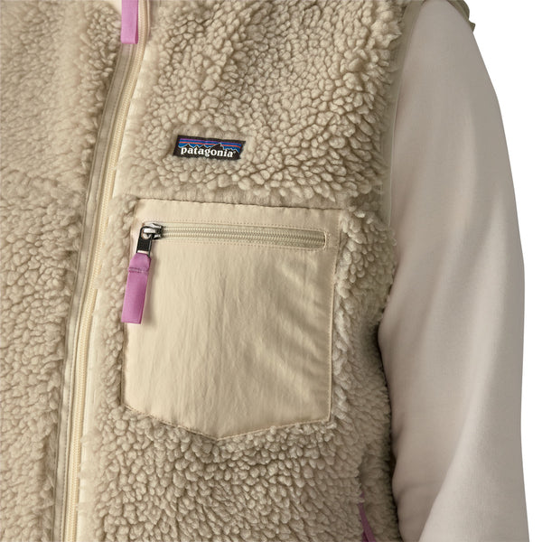 Gilet Classic Retro-X Fleece Donna Natural/Light Violet
